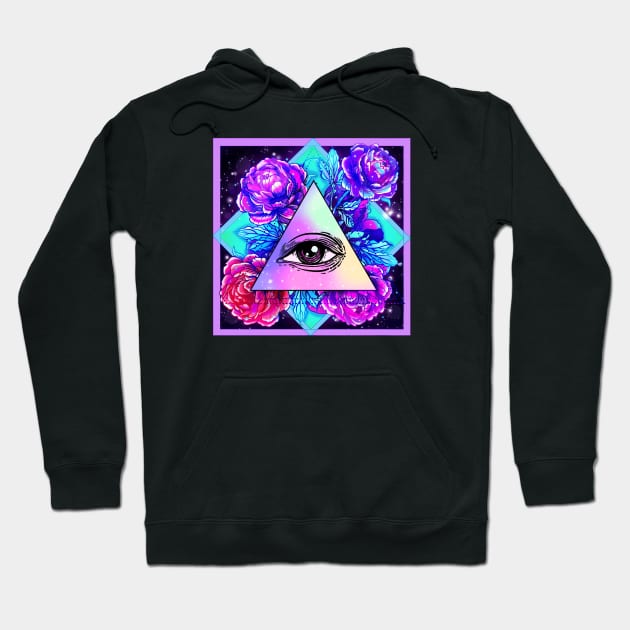 Colorful Eye Hoodie by BigOrangeShirtShop